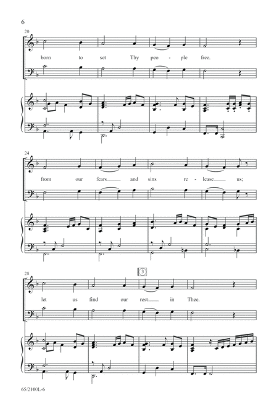 A Child, A King (Digital Download) 3-Part scores gallery preview page 6