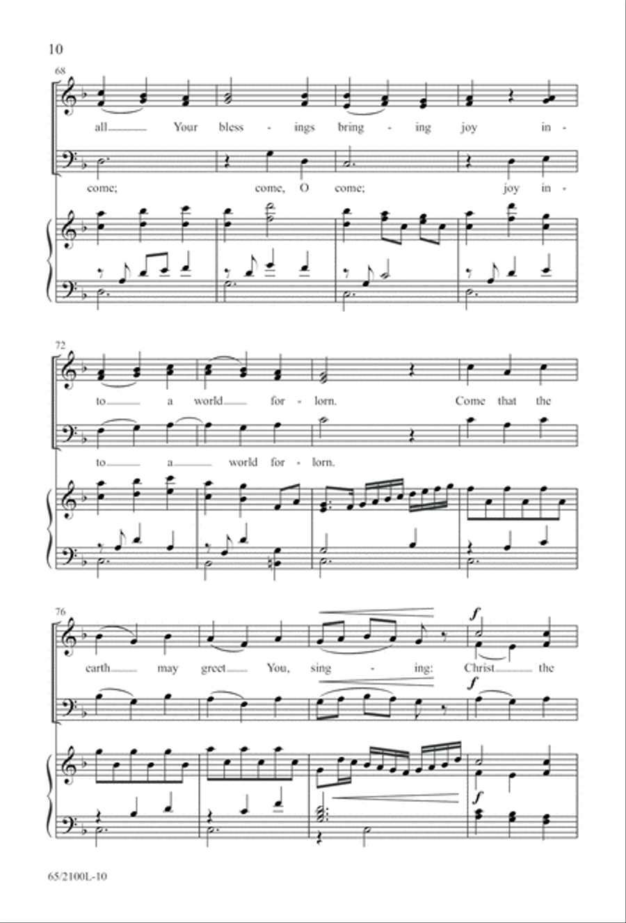 A Child, A King (Digital Download) 3-Part scores gallery preview page 10