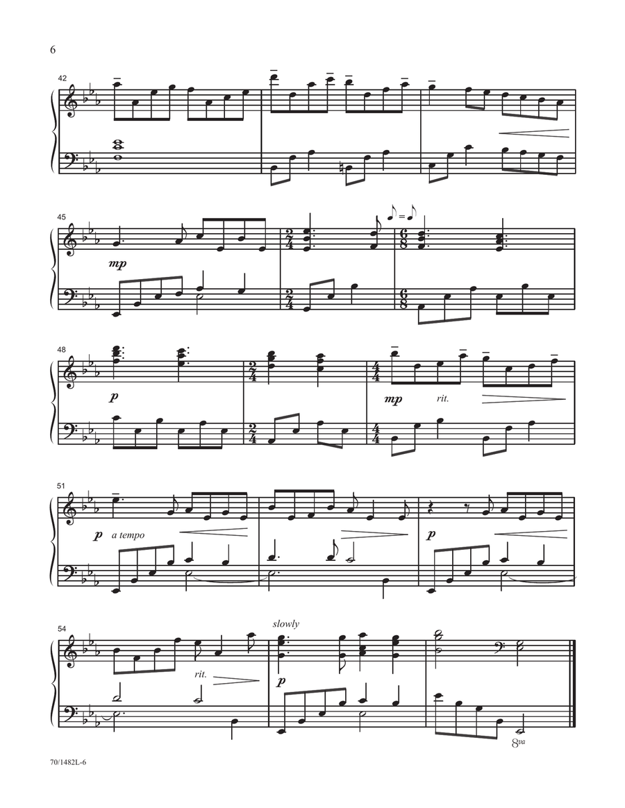 I Surrender All (Digital Download) Piano Solo scores gallery preview page 6