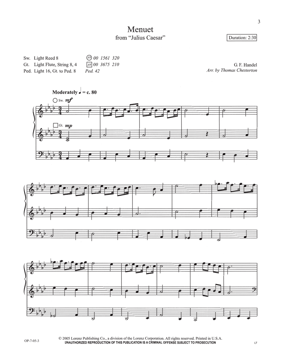 The Organist's Library, Vol. 39 (Digital Download) Organ scores gallery preview page 3