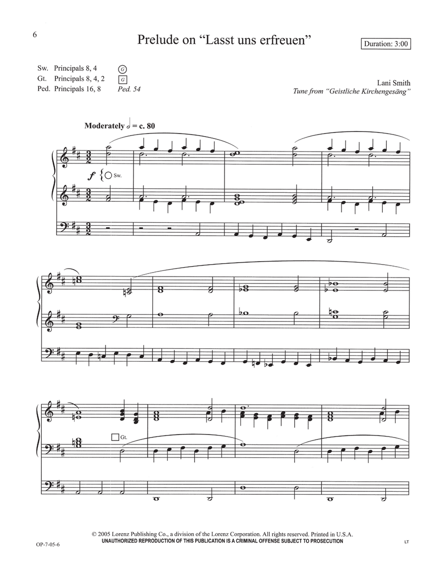The Organist's Library, Vol. 39 (Digital Download) Organ scores gallery preview page 6