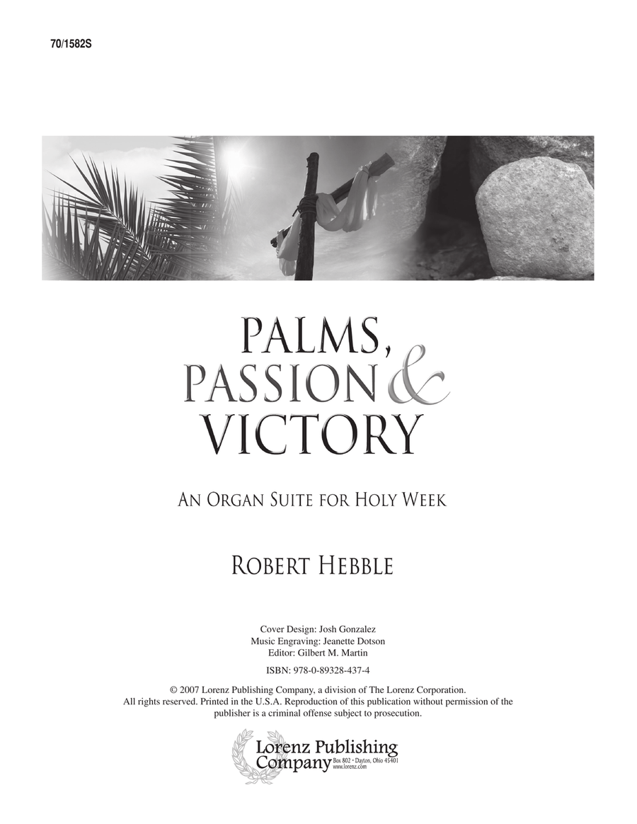 Palms, Passion and Victory (Digital Download) Organ scores gallery preview page 1