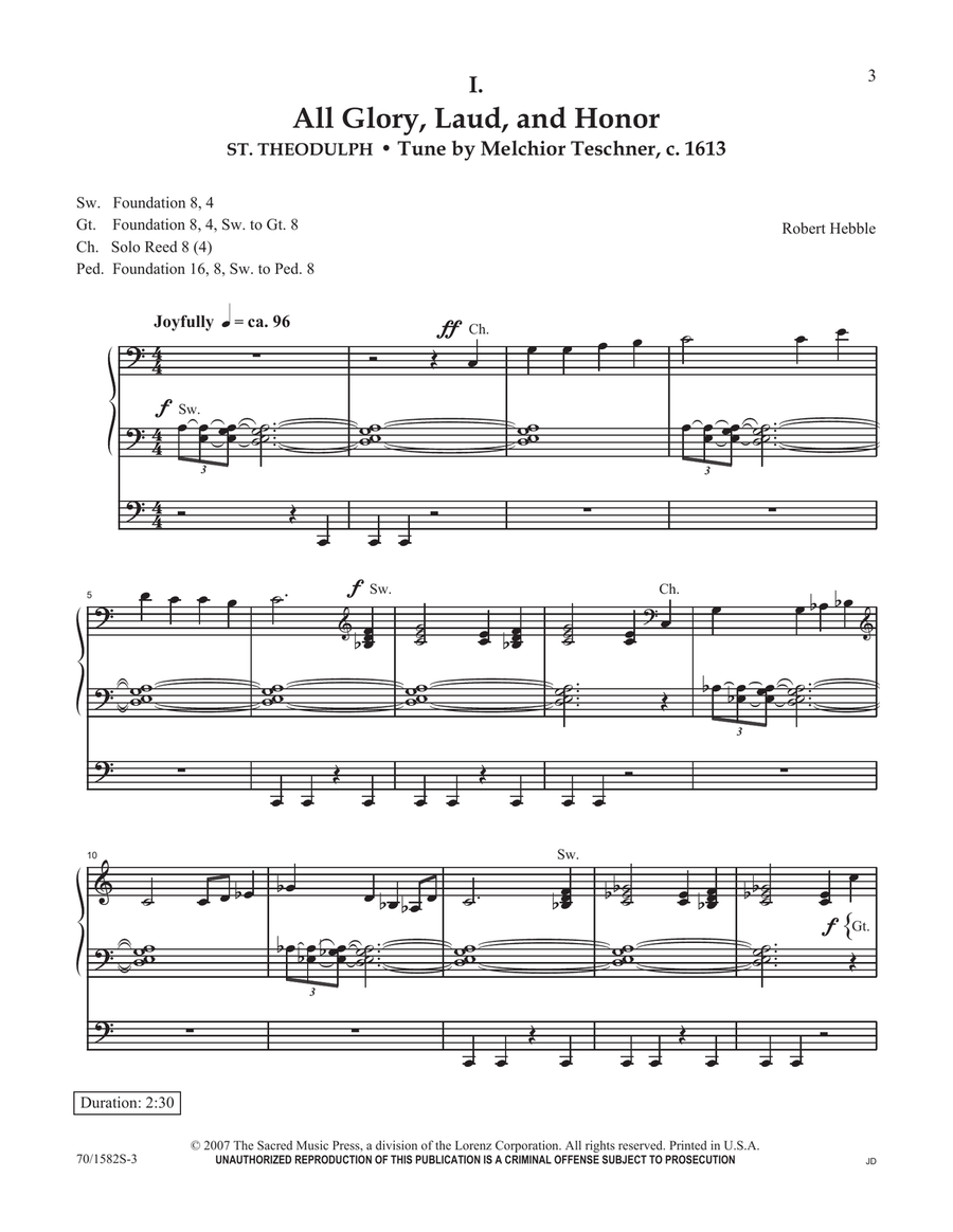 Palms, Passion and Victory (Digital Download) Organ scores gallery preview page 3