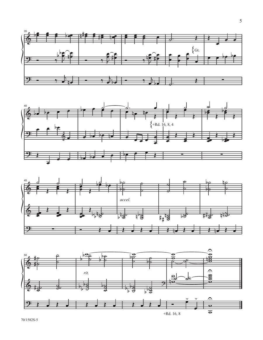 Palms, Passion and Victory (Digital Download) Organ scores gallery preview page 5