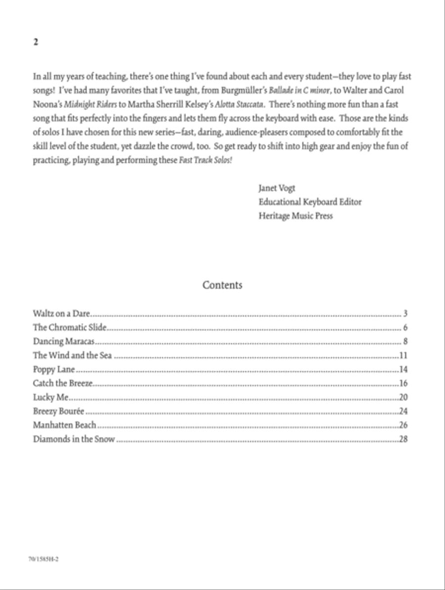 Fast Track Solos - Book 3, Early Intermediate (Digital Download) Piano Solo scores gallery preview page 2