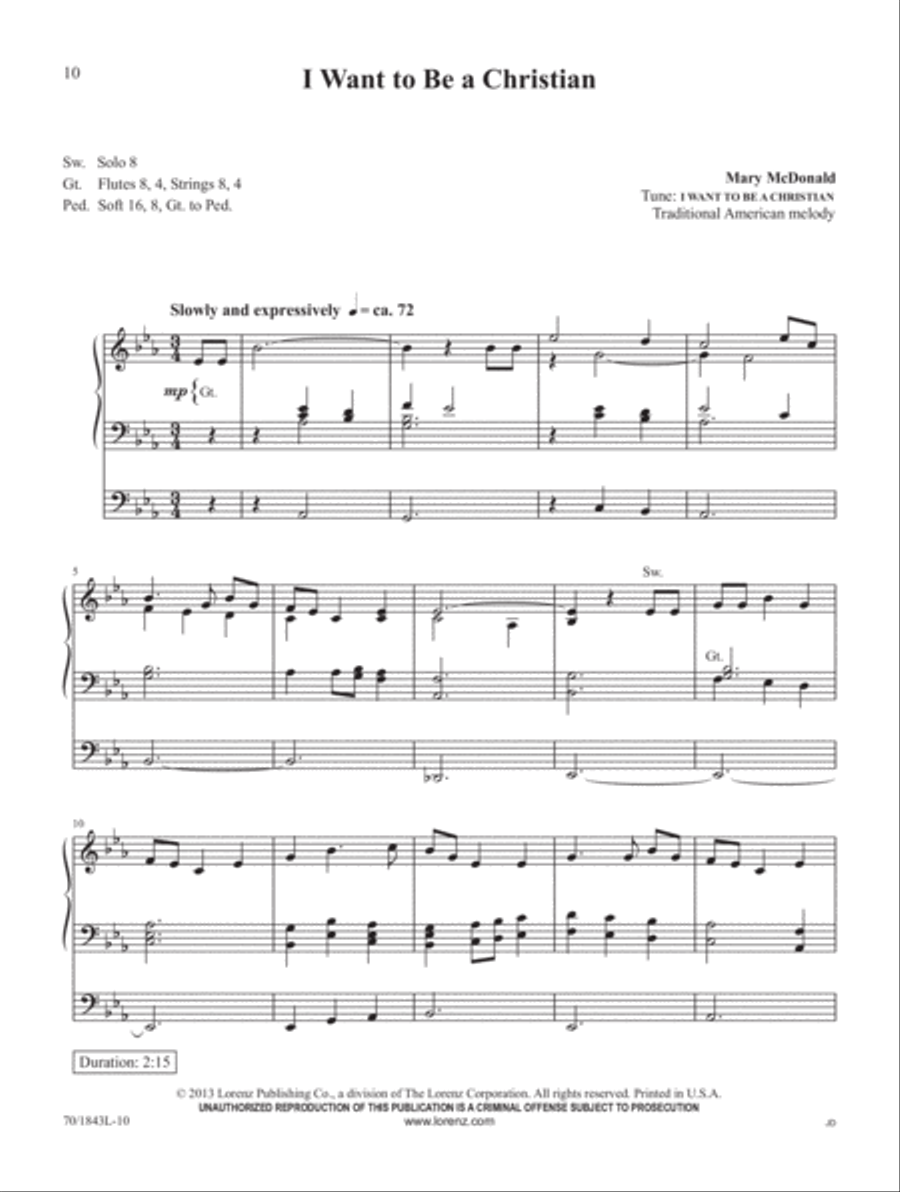 Hymn Tunes A to Z (Digital Download) Organ scores gallery preview page 5