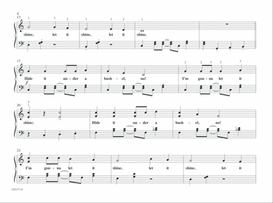 This Little Light of Mine (Digital Download) Piano Solo scores gallery preview page 4