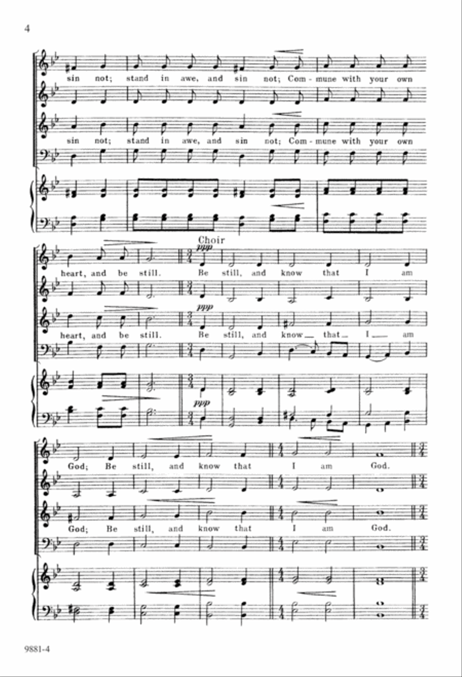 Stand in Awe (Digital Download) 4-Part scores gallery preview page 4