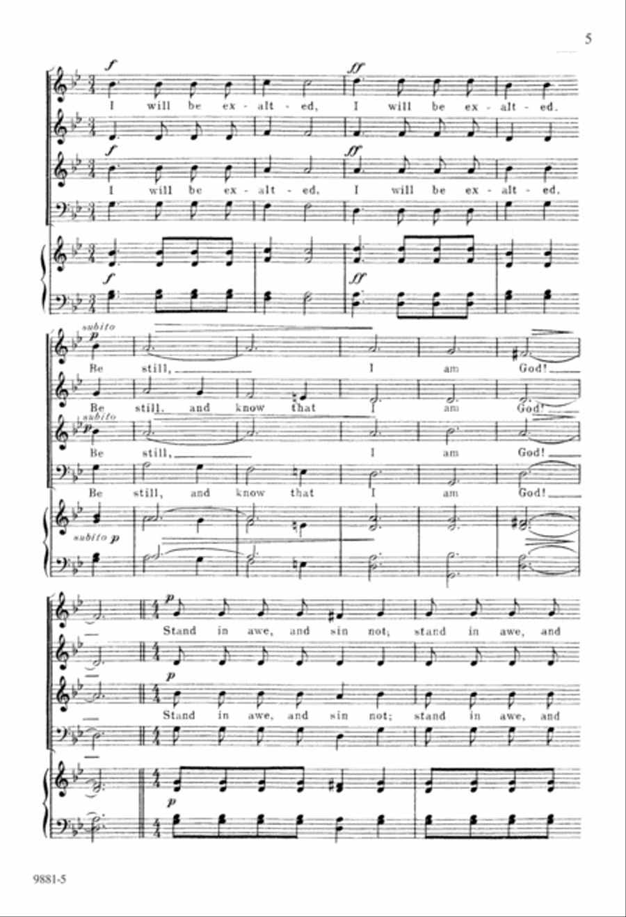 Stand in Awe (Digital Download) 4-Part scores gallery preview page 5