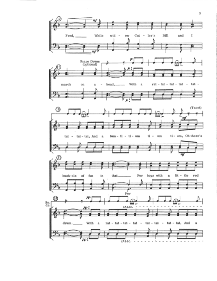 The Little Red Drum (Digital Download) TTBB scores gallery preview page 3