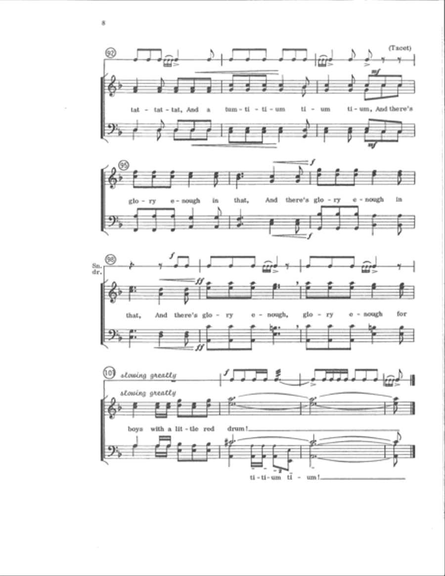 The Little Red Drum (Digital Download) TTBB scores gallery preview page 7