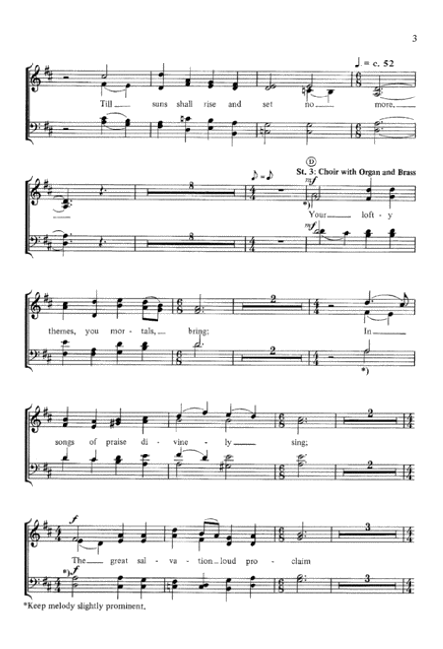 From All That Dwell Below the Skies (Digital Download) 4-Part scores gallery preview page 3