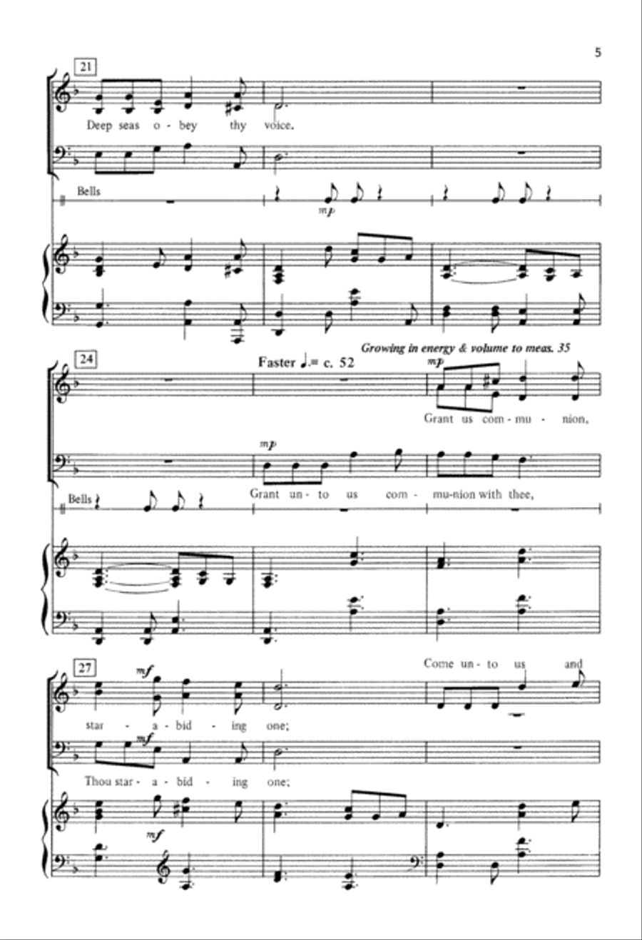 Many and Great O God (Digital Download) 3-Part scores gallery preview page 5