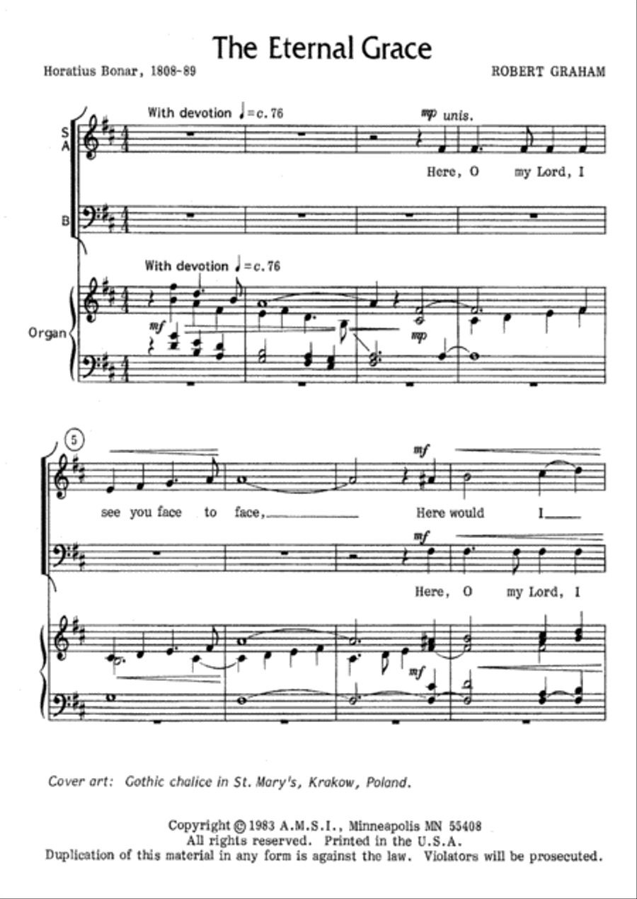 The Eternal Grace (Digital Download) 3-Part scores gallery preview page 3
