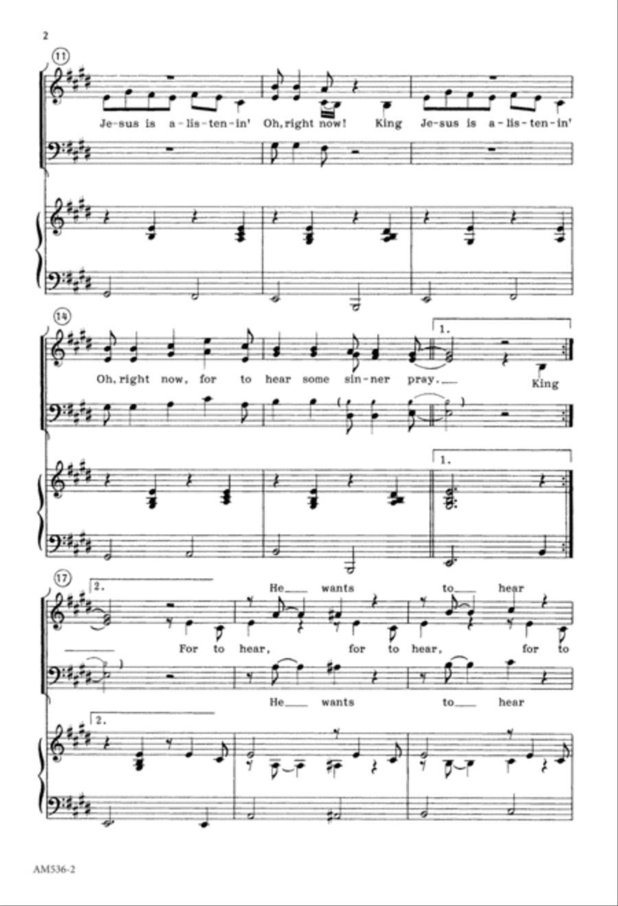 King Jesus (Digital Download) 4-Part scores gallery preview page 2