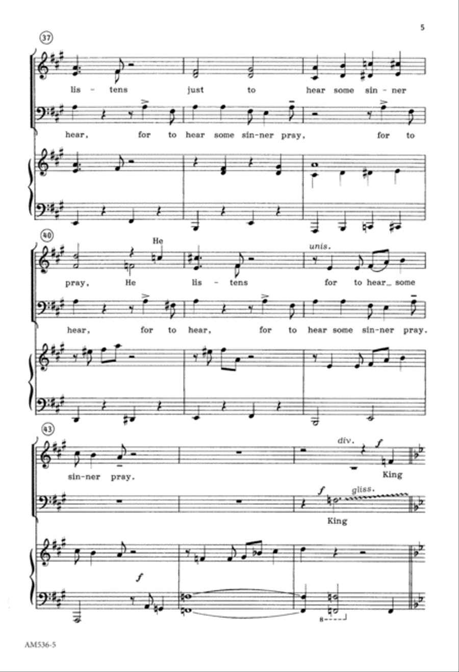King Jesus (Digital Download) 4-Part scores gallery preview page 5