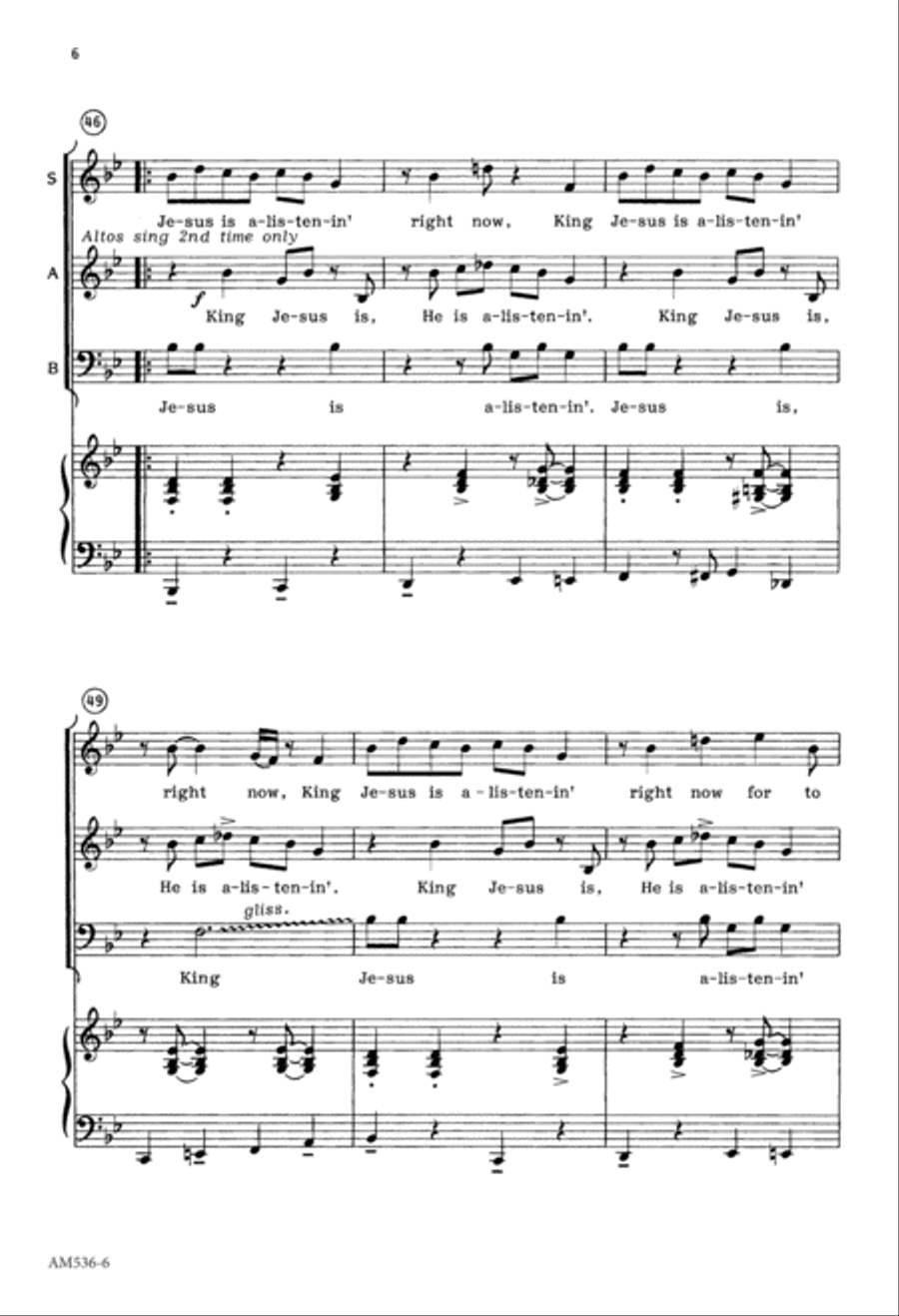 King Jesus (Digital Download) 4-Part scores gallery preview page 6
