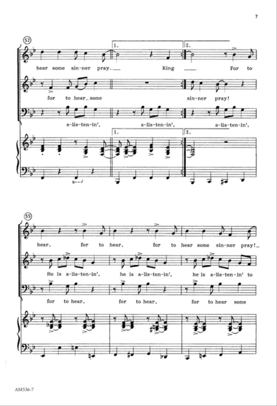 King Jesus (Digital Download) 4-Part scores gallery preview page 7