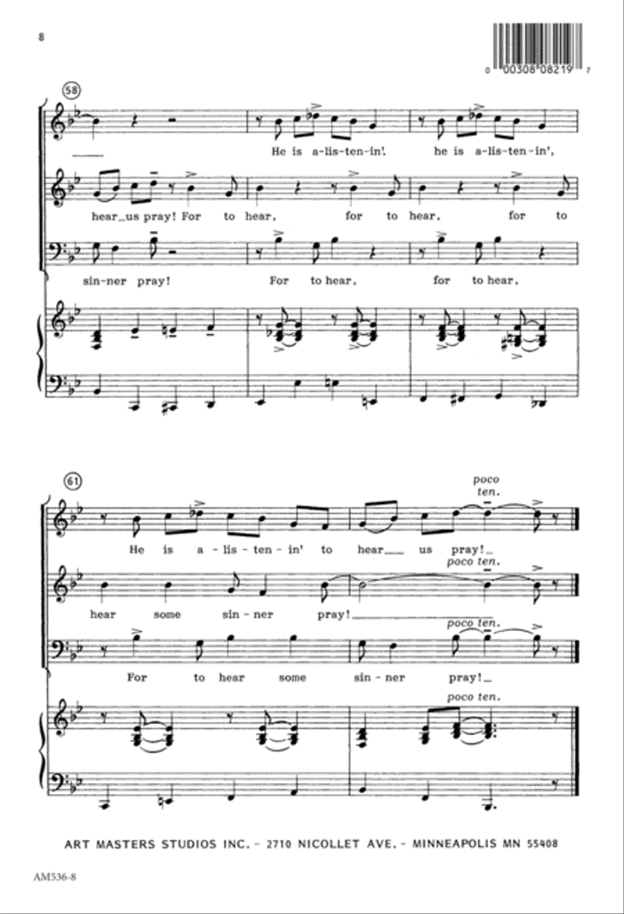 King Jesus (Digital Download) 4-Part scores gallery preview page 8