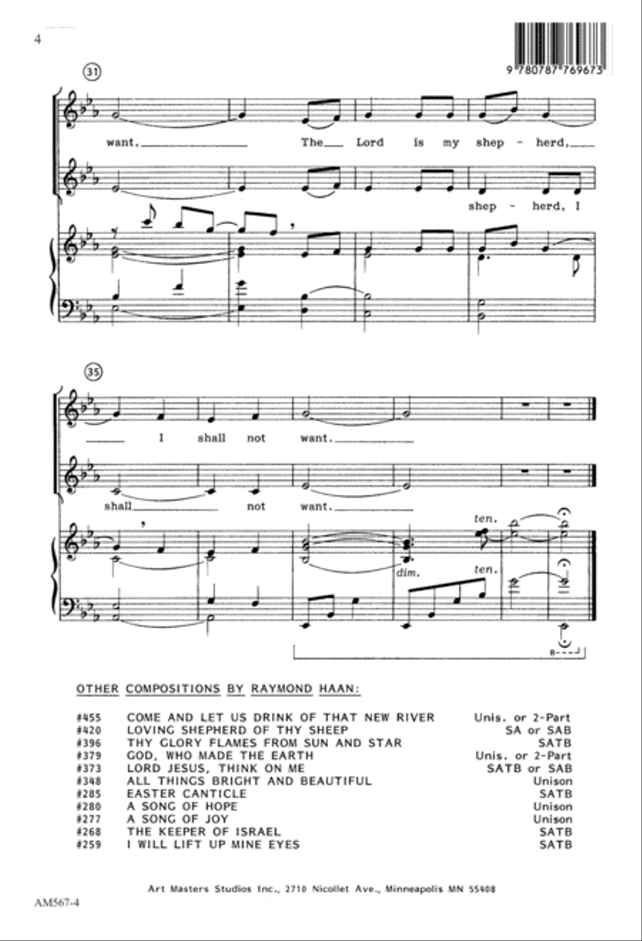 The Shepherd Song (Digital Download) Unison Choir scores gallery preview page 4