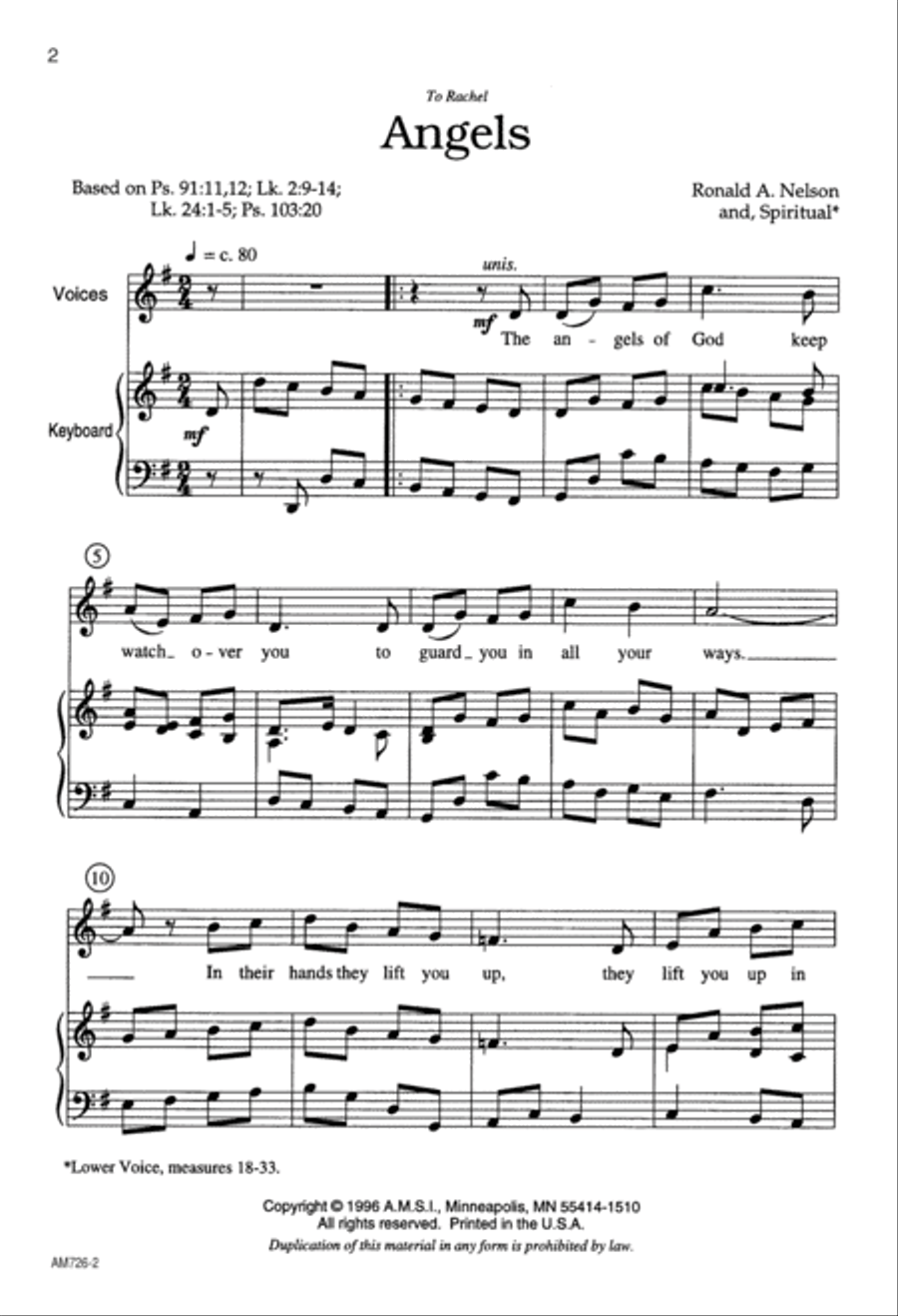 Angels (Digital Download) 2-Part scores gallery preview page 2