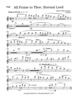 All Praise to Thee, Eternal God - Flute Part (Digital Download)