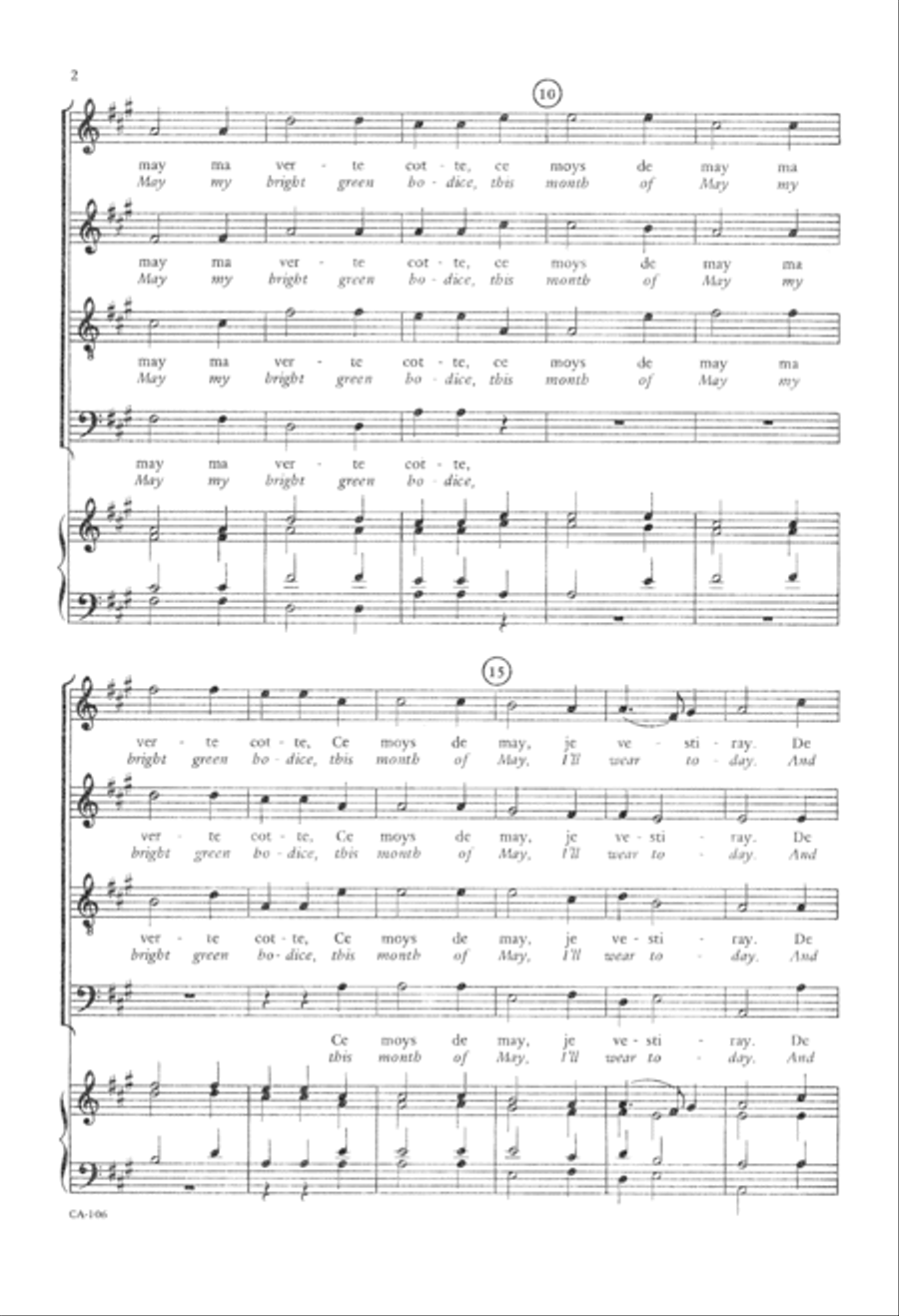Ce moys de may (Digital Download) 4-Part scores gallery preview page 4