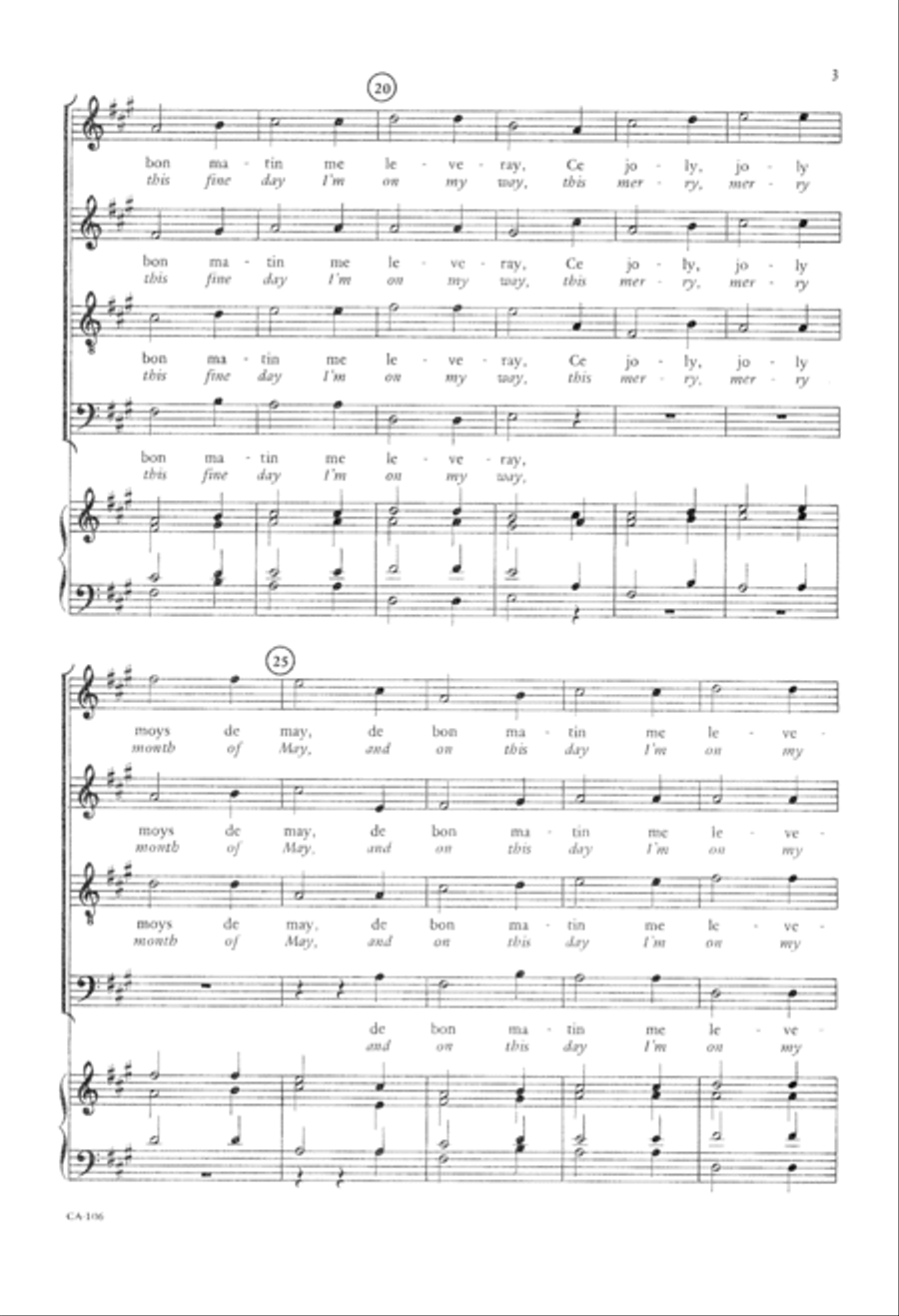 Ce moys de may (Digital Download) 4-Part scores gallery preview page 5