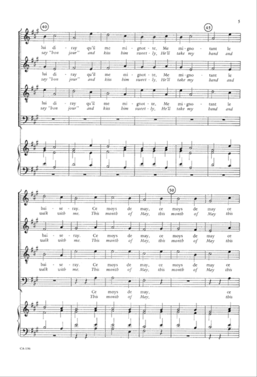 Ce moys de may (Digital Download) 4-Part scores gallery preview page 7