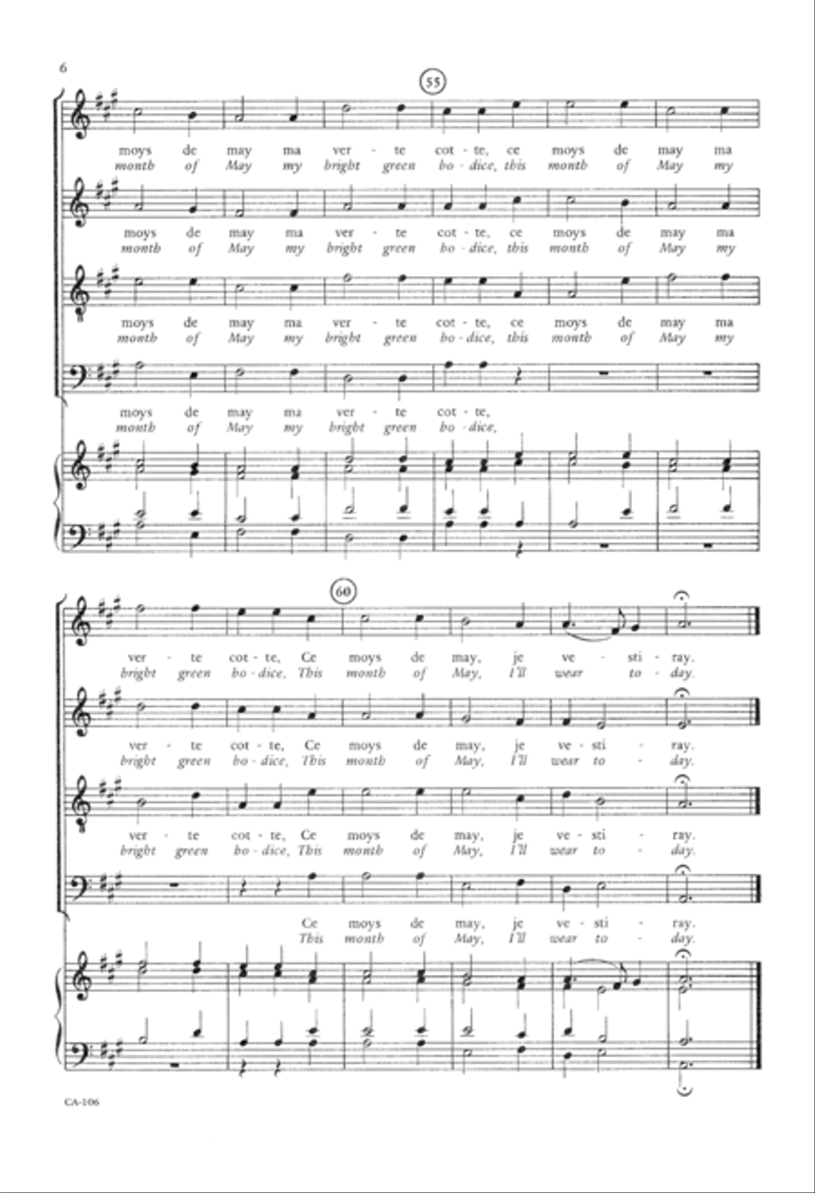 Ce moys de may (Digital Download) 4-Part scores gallery preview page 8