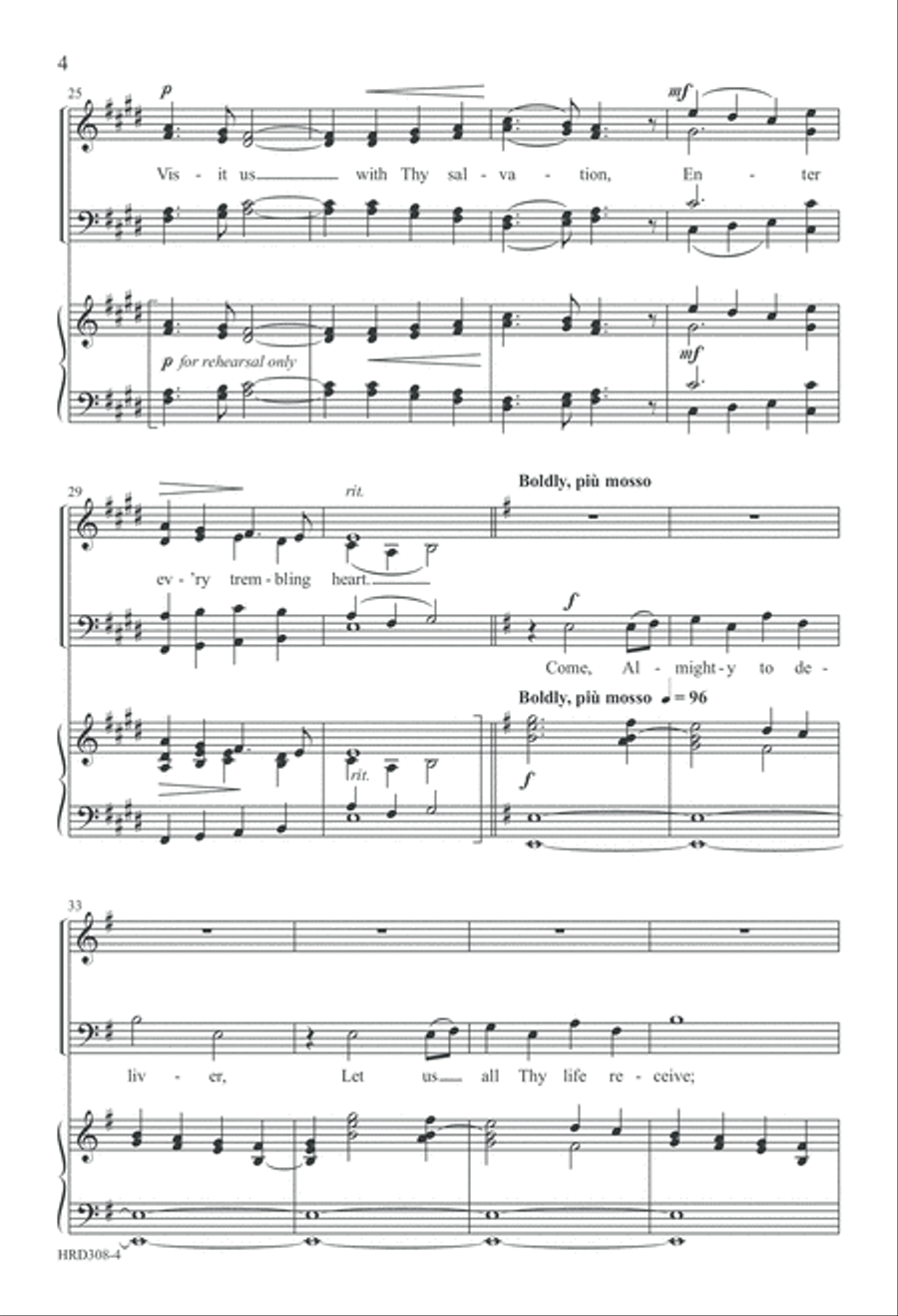 Love Divine, All Loves Excelling (Digital Download) 4-Part scores gallery preview page 4