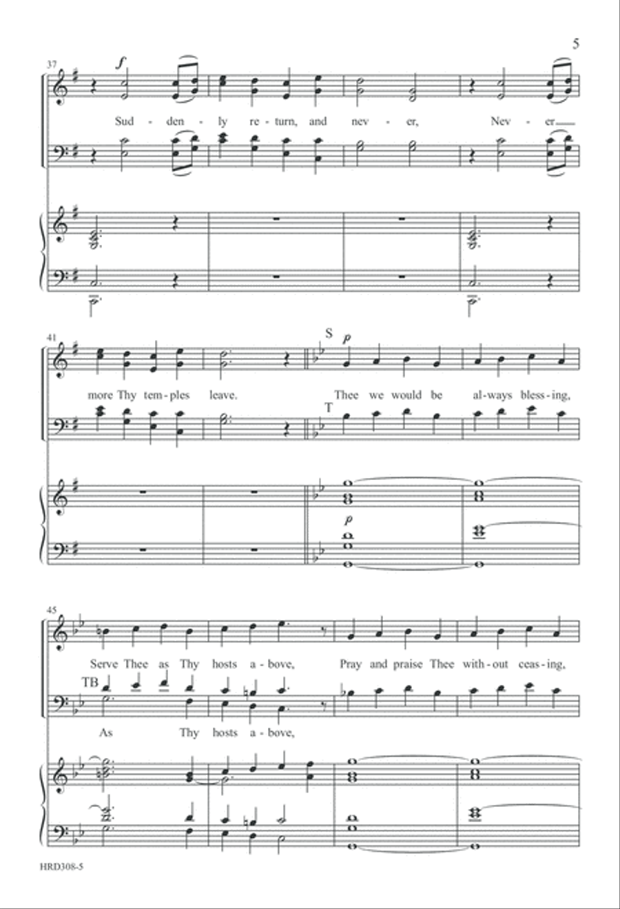 Love Divine, All Loves Excelling (Digital Download) 4-Part scores gallery preview page 5