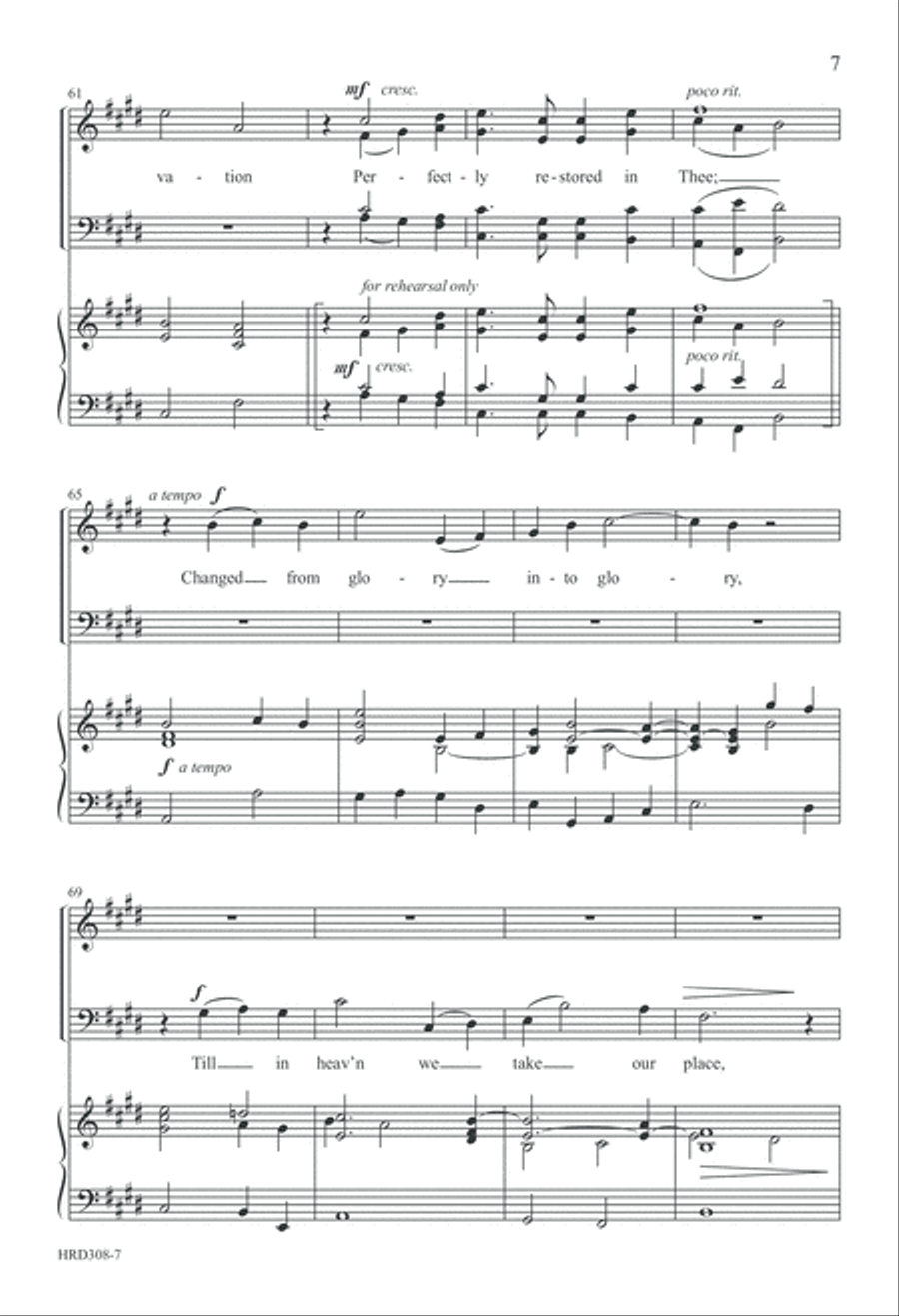 Love Divine, All Loves Excelling (Digital Download) 4-Part scores gallery preview page 7