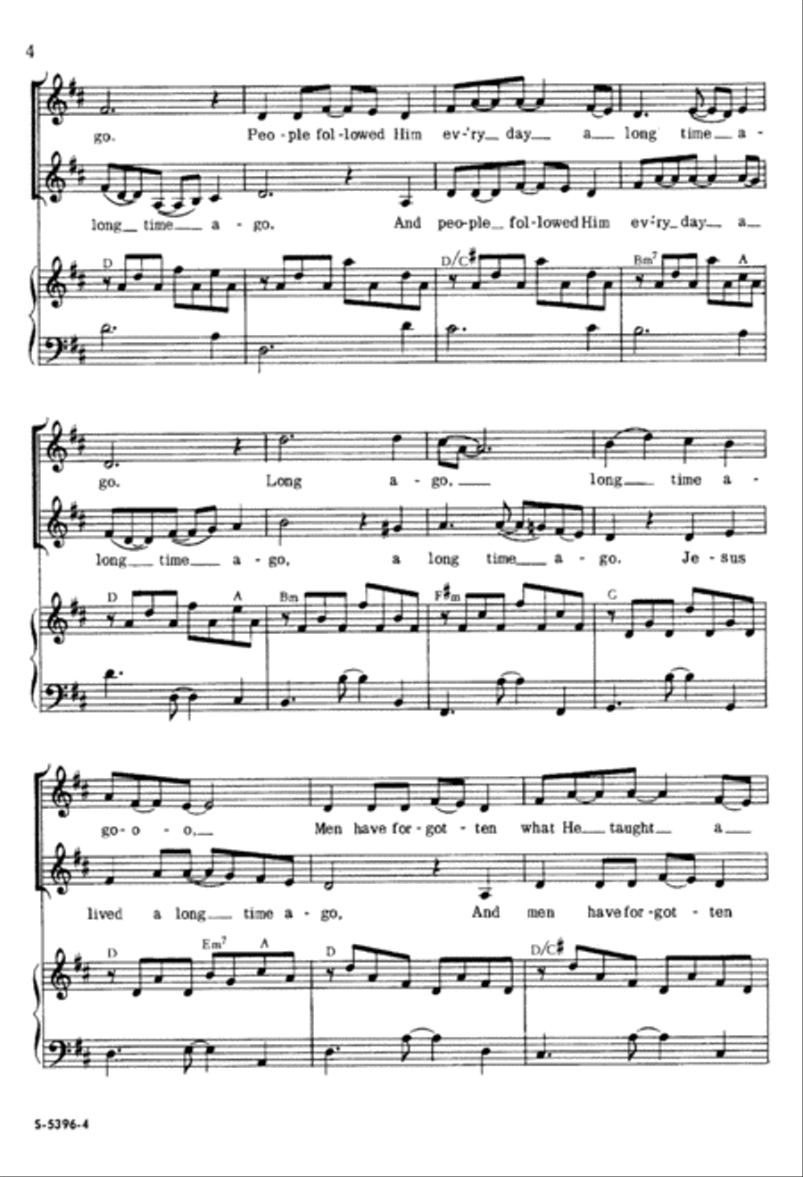 Long Time Ago (Digital Download) 2-Part scores gallery preview page 4
