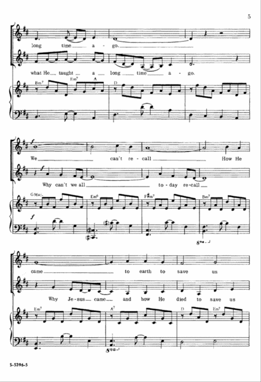 Long Time Ago (Digital Download) 2-Part scores gallery preview page 5