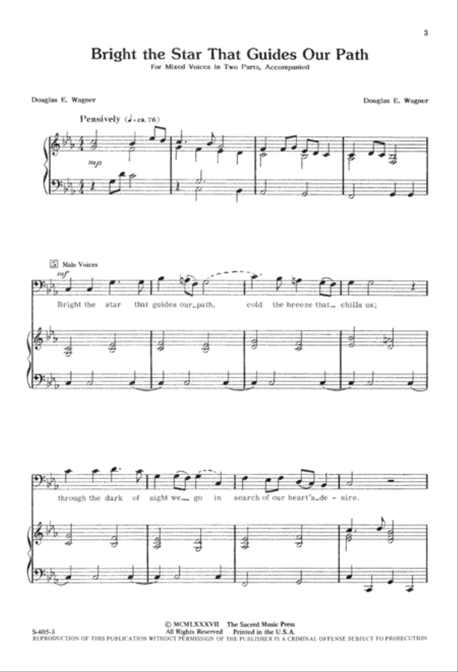 Bright the Star that Guides Our Path (Digital Download) 2-Part scores gallery preview page 3