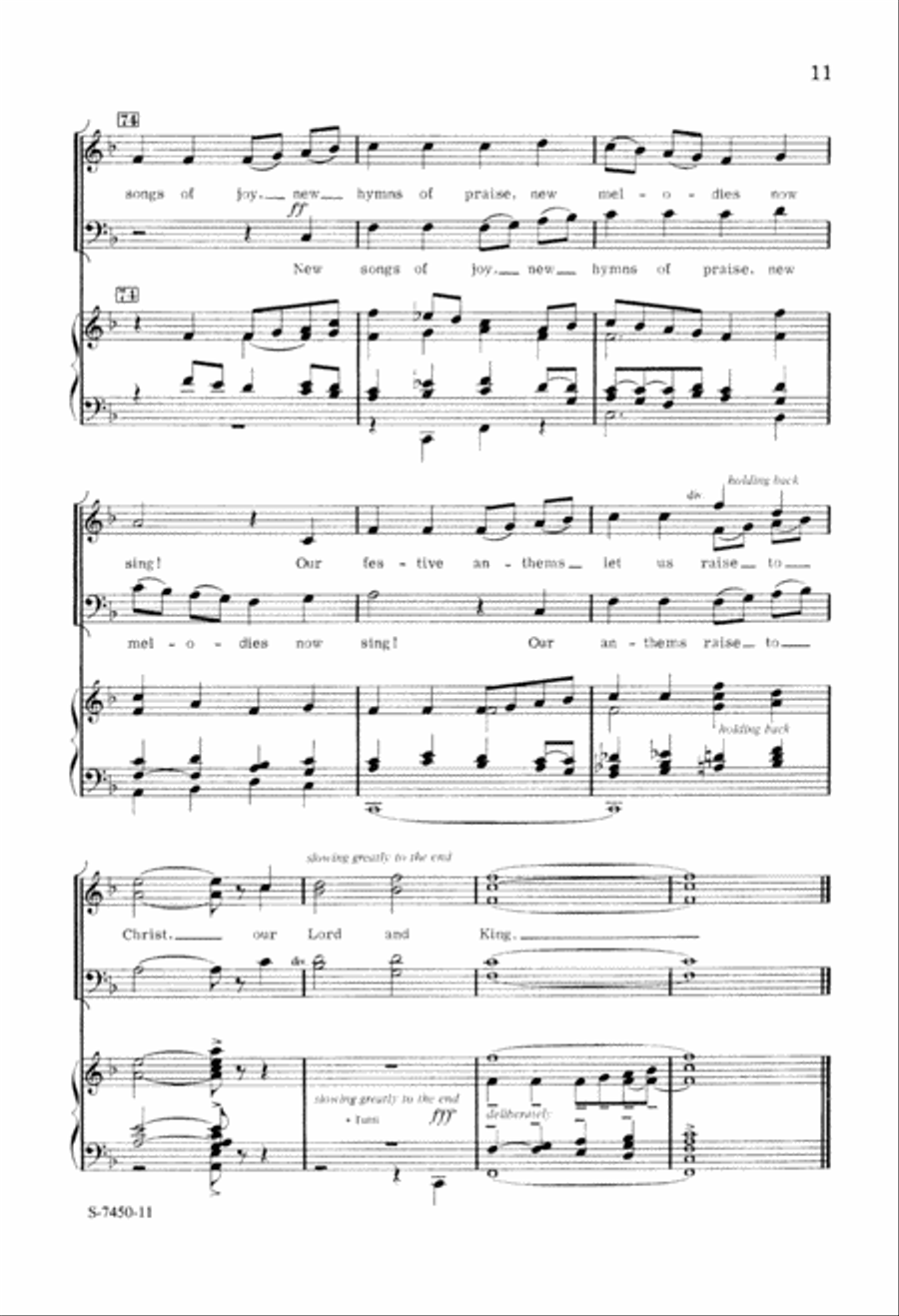 New Songs of Joy Now Sing (Digital Download) 3-Part scores gallery preview page 11