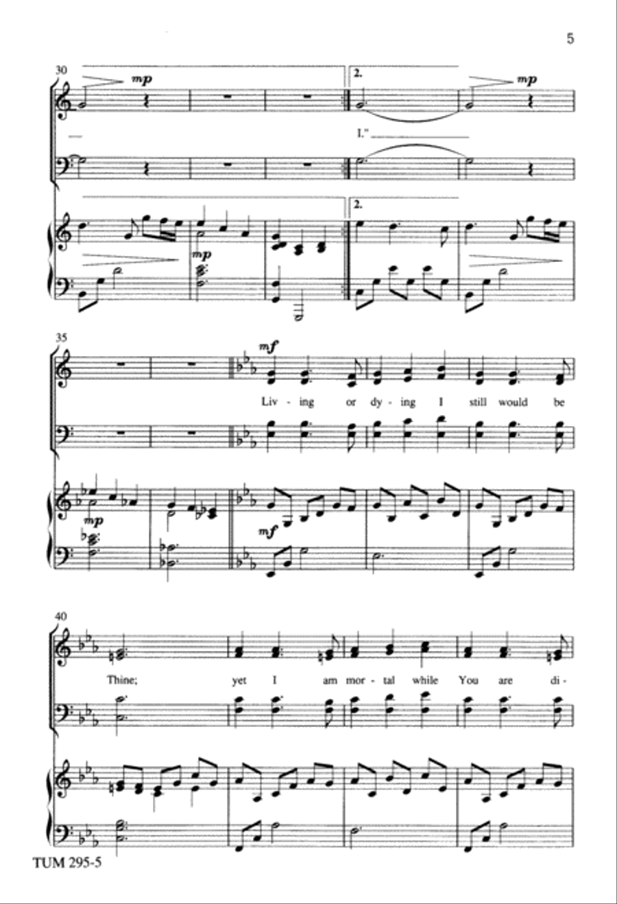 Here Am I (Digital Download) 4-Part scores gallery preview page 5