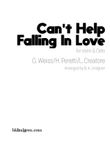 Can't Help Falling In Love