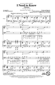 I Need To Know (Dimelo) (arr. Alan Billingsley)