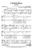 I Need To Know (Dimelo) (arr. Alan Billingsley)