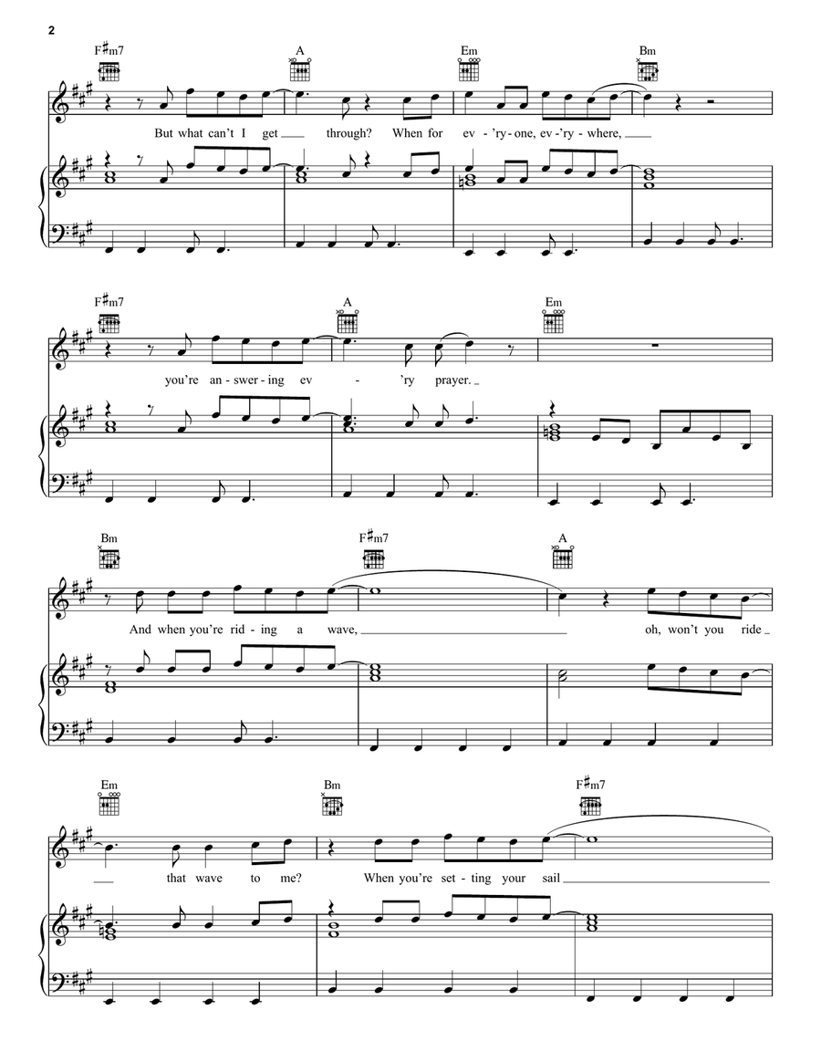 Church Church Piano, Vocal, Guitar scores gallery preview page 2