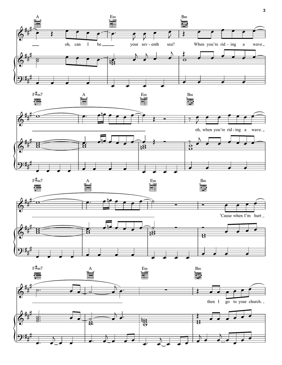 Church Church Piano, Vocal, Guitar scores gallery preview page 3