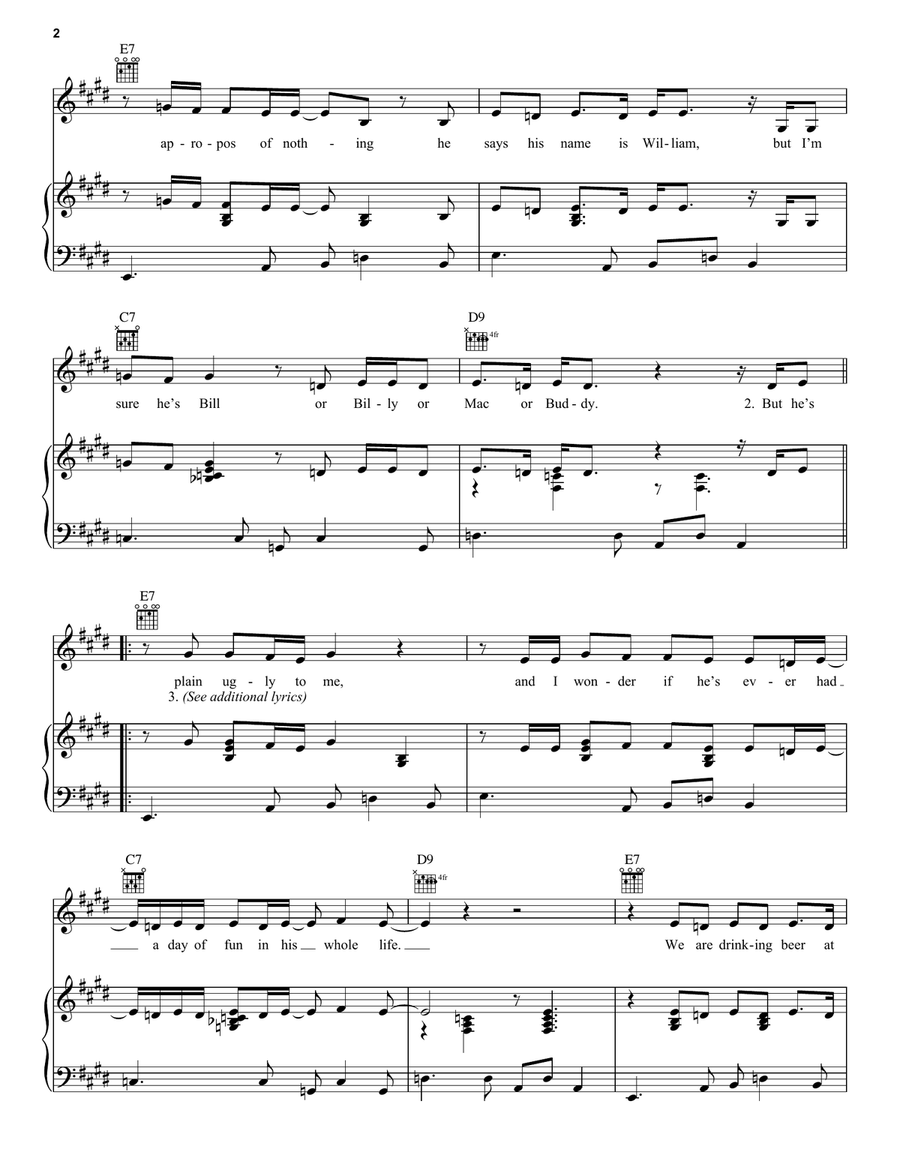 All I Wanna Do All I Wanna Do Piano, Vocal, Guitar scores gallery preview page 2