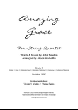 Amazing Grace - string quartet