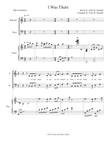 I Was There (SATB with Piano)