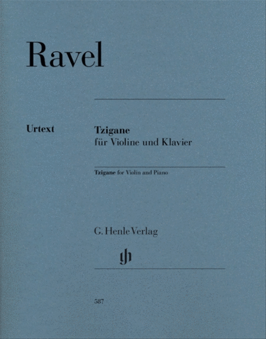 Ravel - Tzigane For Violin/Piano Urtext Violin Solo scores gallery preview page 1