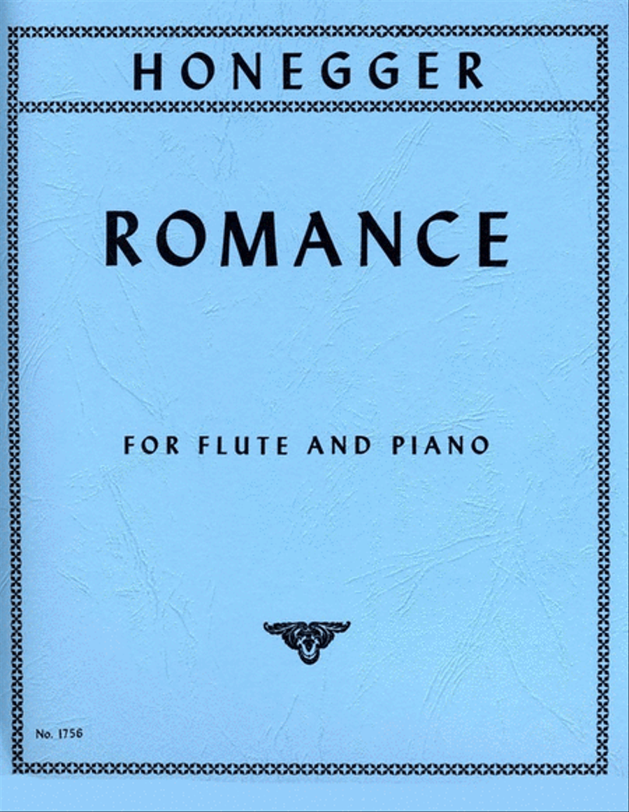 Honegger - Romance Flute/Piano Flute Solo scores gallery preview page 1