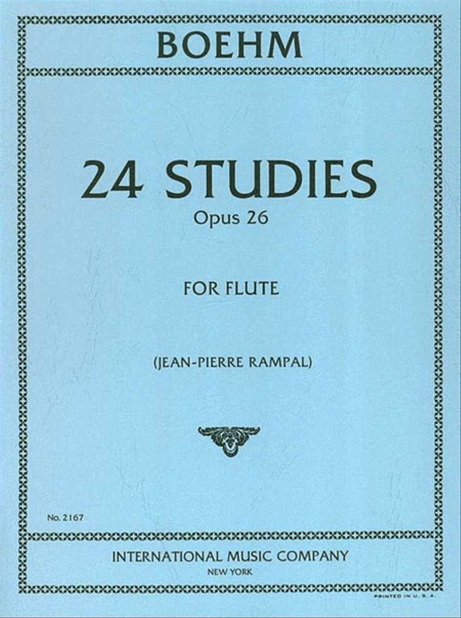 Bohm - 24 Caprices Op 26 Flute Flute Solo scores gallery preview page 1