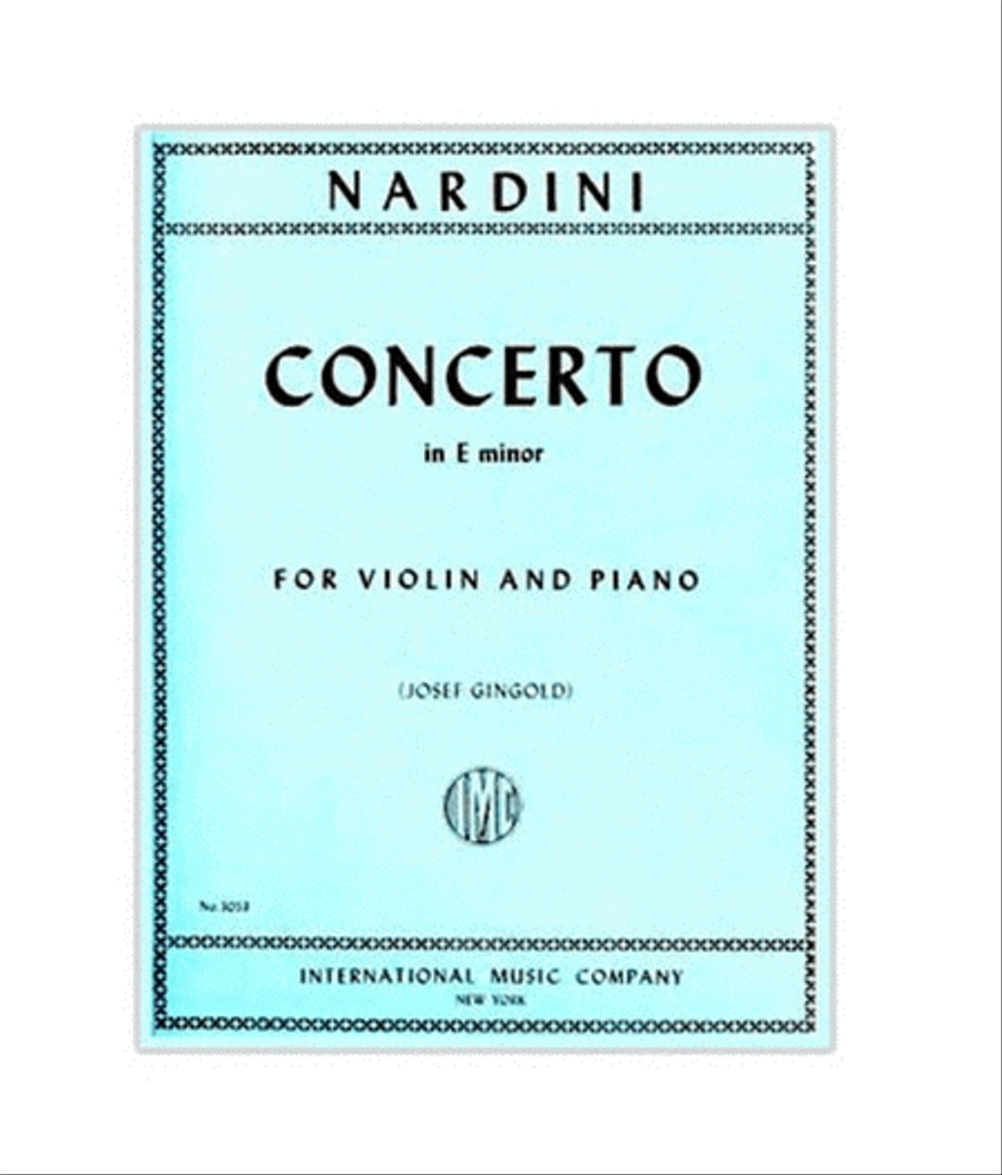 Nardini - Concerto E Minor Violin/Piano Violin Solo scores gallery preview page 1